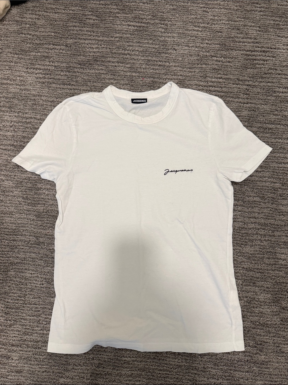 Jacquemus White Short-Sleeve Logo Tee